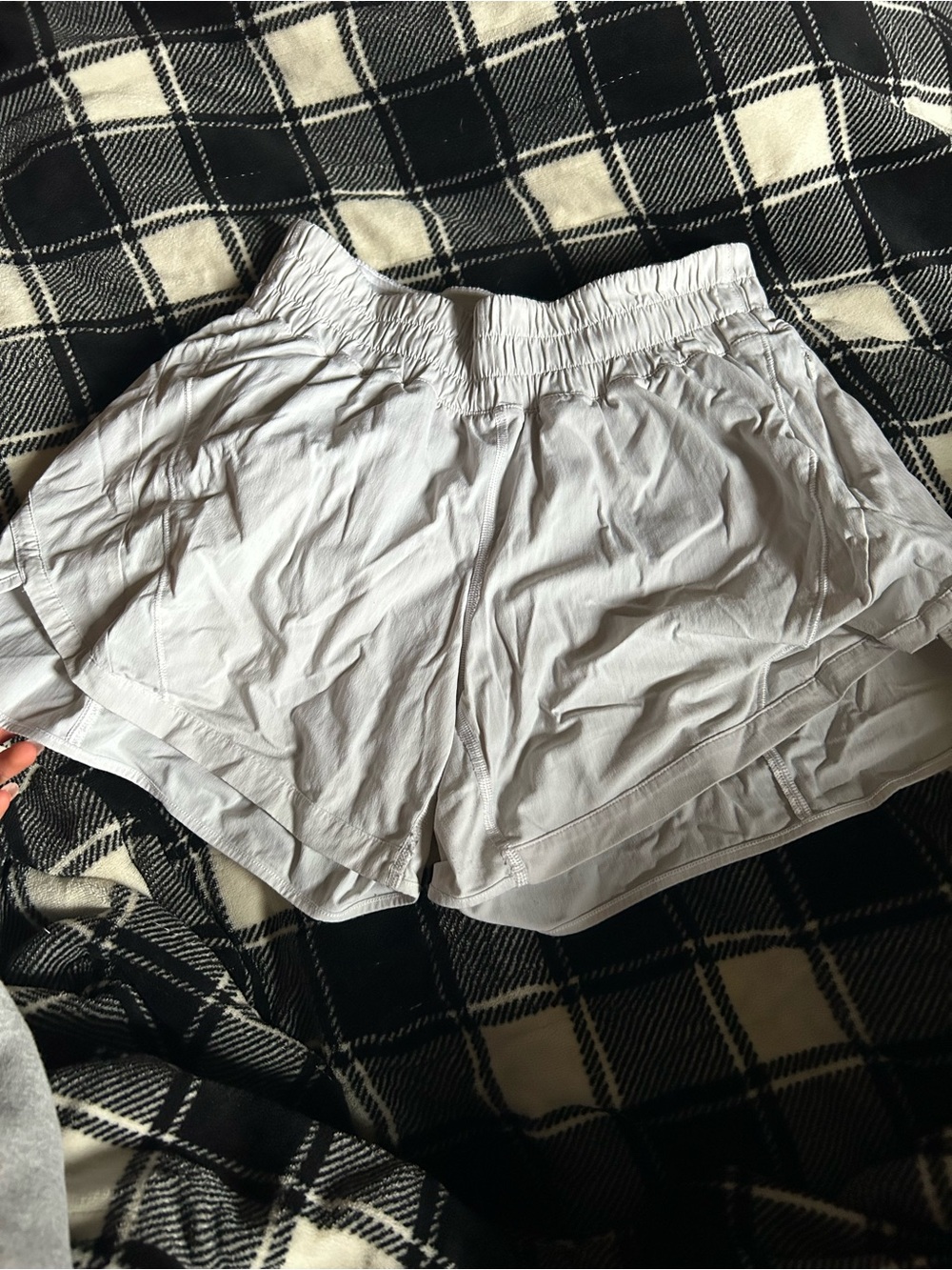lululemon athletica Light Gray Athletic Running Shorts